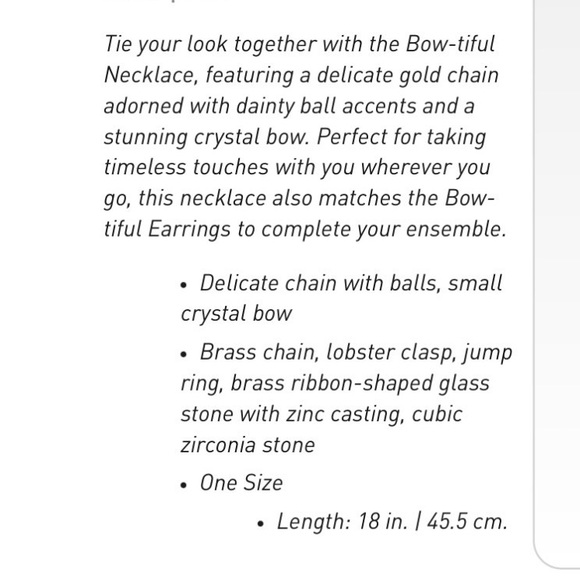 Cabi Bow-tiful Necklace - Picture 4 of 4